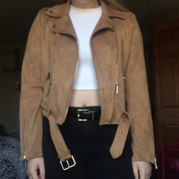 🔴SOLD🔴 Suede Moto Jacket - Picture 7 of 8